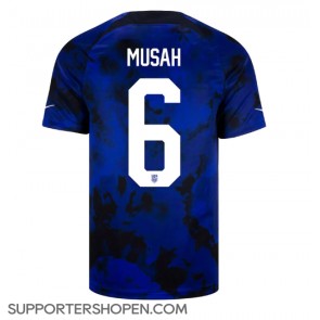 Förenta staterna Yunus Musah #6 Borta Matchtröja VM 2022 Kortärmad